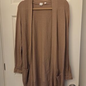 GAP Women's Tan Cardigan Sweater